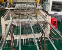 Panneaux d'éclairage naturel en polycarbonate ondulé trapézoïdal personnalisé Tuile de toiture en plastique transparent pour serre plusieurs modèles