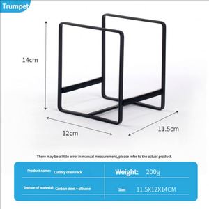 Newly Designed Black Metal Dish Bowl Rack Standing Type <b>Storage</b> Shelf for Kitchen Utensils Home <b>Tabletop</b> <b>Tabletop</b> Kitchen - Product Image 5