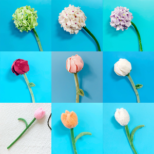 Fiore <span class=keywords><strong>di</strong></span> Ortensia Verde in Peluche all'Ingrosso, Fiore <span class=keywords><strong>di</strong></span> Ortensia Morbido Imbottito, Giocattolo Regalo per Matrimoni, Decorazioni per la Casa, Festa della Mamma - Product Image 3
