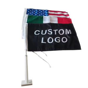 Swil Fabriek Aangepaste Snelle Levering Mexico Auto Vlaggen Mexicaanse Autovlag 12X18 Inch Voetbalfans Autovlaggen Met Raamclip - Product Image 1