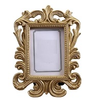 Marco de Fotos Moderno de Metal Dorado de la Mejor Calidad con Cubierta de Vidrio, Exhibición de Sobremesa Duradera para Decoración del Hogar Disponible al Mejor Precio