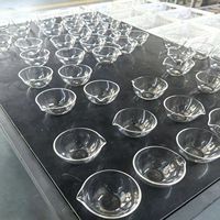 Bécher en verre de quartz haute pureté 99,99 %, résistant à la chaleur 1100 ° Silice fondue de laboratoire pour semi-conducteurs OEM