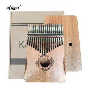 Aiersi Merk Mooie Kalimba Prijs Factory Supply Kalimba 17 Toetsen Thumb Piano Instrument Massief Mahonie Vinger Piano