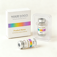 Etiquetas Personalizadas para Viales de Péptidos de 2ml, 3ml y 5ml, Impresión de Etiquetas de Vinilo PVC con Código de Barras, Soluciones de Empaque Resistentes al Calor y al Agua
