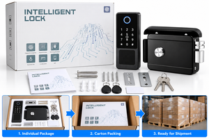 Cerradura Inteligente para Exteriores SINON, Cerradura Electrónica para Puerta con Huella Digital, Teclado y WiFi Tuya TTLock, Resistente al Agua, OEM - Product Image 4