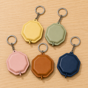 Promotional Gifts Leather Tape Measure 150cm 60in Custom Logo Measuring Tape for Wedding Favors and Corporate Gifts  - Product Image 1
