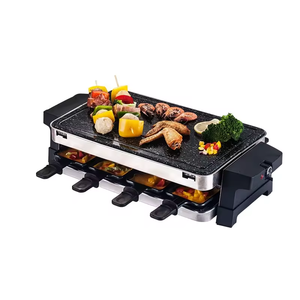 Aifa-<span class=keywords><strong>Plaque</strong></span> de pierre antiadhésive pour barbecue, barbecue électrique sans fumée, en fonte d'aluminium, 2 en 1, barbecue, raclette, fromage - Product Image 4