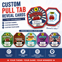 Tarjetas de Lotería Personalizadas de Fábrica con Temática de Boxeo, Troqueladas, con Ventana de Seguridad, Impresión de Seguridad, Premio Instantáneo, Tipo Rasca y Gana