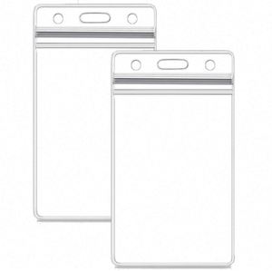 Porte-badges d'identification verticaux rigides, étanches, transparents, en plastique souple, pour cartes de crédit - Product Image 3