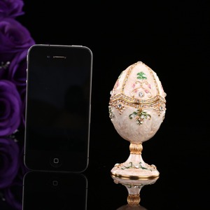 Bán Hot Handlecraft Egg Shape Kim Loại Hộp Đồ Trang Sức (QF3388) - Product Image 5