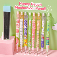Cartoon-Pfirsich Druckbleistift 0,5mm Automatischer Druckbleistift Schüler-Prüfungs-Schreibstift