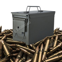 Boîte à munitions étanche en acier M2A1 Safewell en stock, fabrication OEM directe d'usine, calibre 50, boîte à munitions en métal pour stockage à long terme
