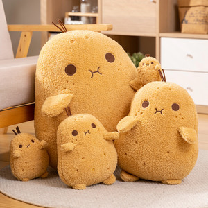 Wholesale Potato Fluffy Stuffed Soft Stuffed <strong>Plush</strong> Toy Soft Cotton Pillow Doll PP Cotton Filling <strong>Weighted</strong> Feature - Product Image 5