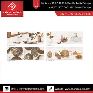 Hermoso diseño floral Buena calidad Azulejo de material cerámico barato de 250x750mm para piscina. - Product Image 4