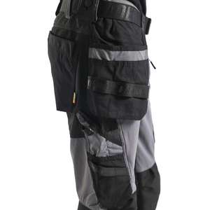 BLAKLADER - 152216459699C150 Pantalones artesanos 4-Way stretch Gris medio/Negro-PANTALONES DE TRABAJO EAN 7330509723647 - Product Image 4