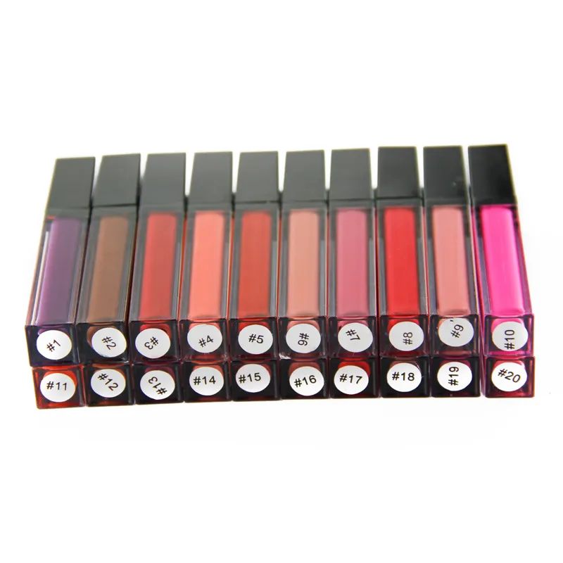 Lip gloss Private Label 43 Farben Beliebte Vegane Langlebige Benutzer definierte Logo Matte Liquid Lipstick