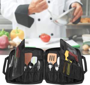Échantillon gratuit Sac de rangement culinaire pour cuisine Sac de rangement pour couteaux de cuisine portable personnalisé Organisateur de couteaux de chef - Product Image 6