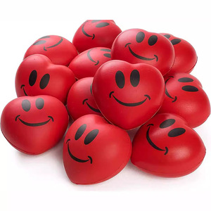 2025 khuyến mại Tùy chỉnh PU bọt căng thẳng bóng hình trái tim màu đỏ mềm PU bọt căng thẳng bóng hình trái tim chống căng thẳng bóng Quà Tặng - Product Image 3