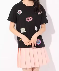 T-shirts en coton pour filles, hauts pour enfants, t-shirts pour enfants, t-shirts pour filles, mode, patch brodé, vente en gros - Product Image 2
