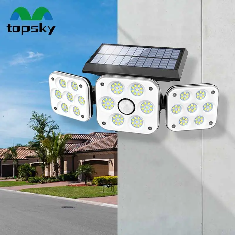 Solar Lights Garden with Motion Sensor Super Bright 70LED Outdoor Solar LED Light Waterproof Solar Light All In One