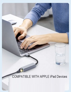 Compatible pour les tablettes iPad Type <span class=keywords><strong>C</strong></span> <span class=keywords><strong>USB</strong></span> vers Rj45 <span class=keywords><strong>Internet</strong></span> WiFi Connecteur Adaptateur <span class=keywords><strong>USB</strong></span> A <span class=keywords><strong>C</strong></span>âble - Product Image 3