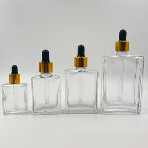 Flacon compte-gouttes carré de luxe 30 ml en verre dépoli noir transparent, imprimé sérigraphié, pour huile essentielle et sérum, avec emballage magnétique - Product Image 6