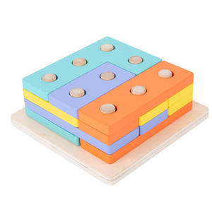 Montessori personalizado 3 en 1 niños forma <span class=keywords><strong>de</strong></span> madera juego <span class=keywords><strong>de</strong></span> palo <span class=keywords><strong>de</strong></span> matemáticas a juego educativo clasificación apilamiento juguetes para niños - Product Image 5