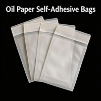 Sacs auto-adhésifs en papier sulfurisé semi-transparents pour bijoux, câbles, petits accessoires, papeterie, rangement et emballage