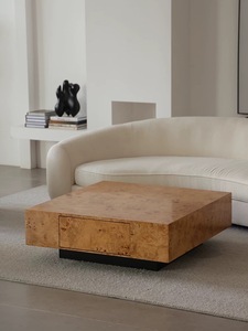 SWT Nuovo Tavolino da Caffè Moderno di Alta Qualità in Legno con Cassetto Personalizzato per Arredamento Soggiorno - Product Image 1