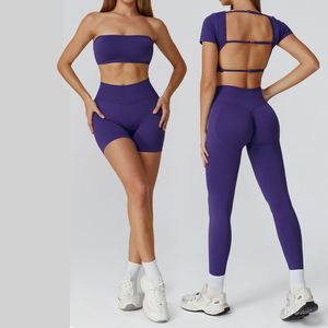 Nuovi Completi Sportivi da Donna 2025, Leggings Modellanti Senza Cuciture, Set Yoga Personalizzati per Fitness e Palestra - Product Image 1