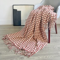 Bestseller Maßgefertigte Kinder Superweiche Handgewebte Acryl Monatliche Fotografie Gestrickte Kinderbettdecken für Kinderschlaf