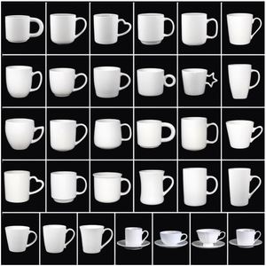 Taza de Cerámica de Porcelana para Café, Estilo Nórdico, Personalizable con Logotipo por Sublimación, Simple, Colorida, Mate, de Color Sólido - Product Image 6