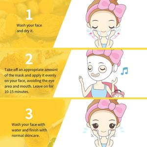 Mascarilla Facial de Arcilla Natural Orgánica con Logotipo Personalizado OEM, Mascarilla de Cúrcuma y Vitamina C para Limpieza Profunda - Product Image 4