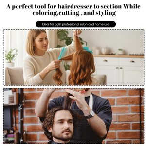 Pince <span class=keywords><strong>à</strong></span> <span class=keywords><strong>cheveux</strong></span> en plastique personnalisée en gros <span class=keywords><strong>avec</strong></span> peigne, outils professionnels de coiffure pour salon, pinces de coupe de <span class=keywords><strong>cheveux</strong></span> 2-en-1 <span class=keywords><strong>avec</strong></span> peigne - Product Image 5