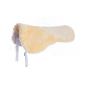 Équitation 100% selle en peau de mouton demi-coussin confortable et chaud en laine coussins de selle fournitures d'usine - Product Image 2