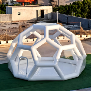 Carpa Inflable de Lujo Tipo Domo 4x4x3.5m, PVC Transparente de Alta Calidad, Impermeable, para Fiestas/Decoración, WY-8101 - Product Image 4