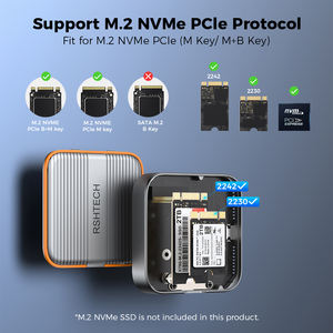 <span class=keywords><strong>3</strong></span>-in-1 Typ C 10 Gbit/s PD100W Adapter Dock M.<span class=keywords><strong>2</strong></span> NGFF NVMe PCIe 2230/2242 Externe Aufbewahrung sbox Telefon Magnetisches SSD-Gehäuse - Product Image 6