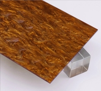 Plaque acrylique découpée au laser sur mesure - Écologique, imperméable, motif marbre nacré (épaisseur 3-5 mm) pour la décoration intérieure de luxe