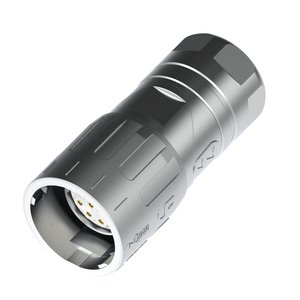 Conector Rápido Automotriz M23 Hembra Push-Pull para Señal y Alimentación, Conectable en Campo, de Latón Chapado en Oro/Plata, 17 Pines IEC - Product Image 1