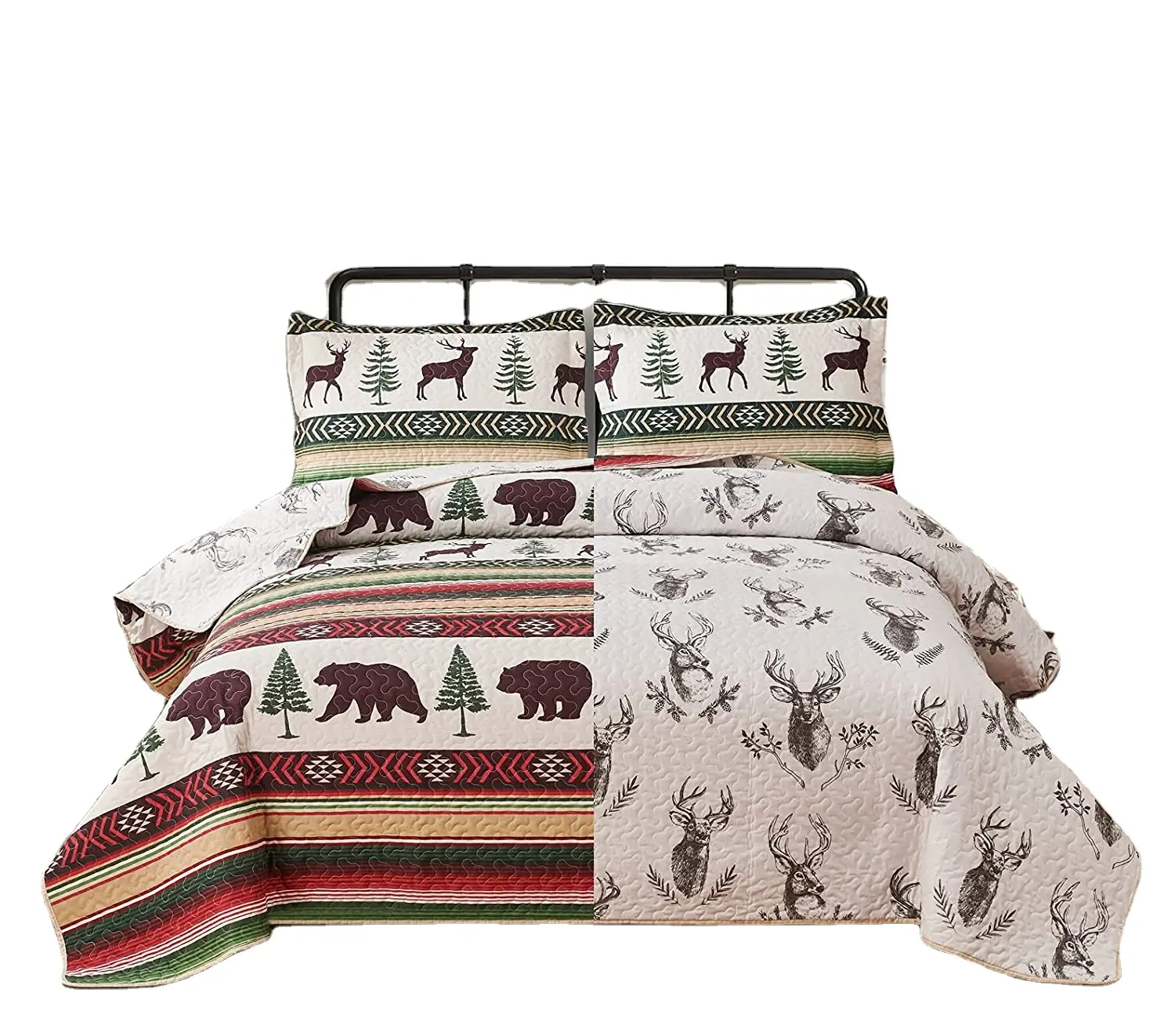 Rustic Bedspread Coverlet Quilt Bedding Country Lodge Cabin Quilt Lightweight Quilt Bedspread