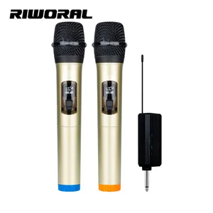 GS2 2 2 trong 1 không dây năng động microphone cầm tay karaoke record microfone cho hiệu suất