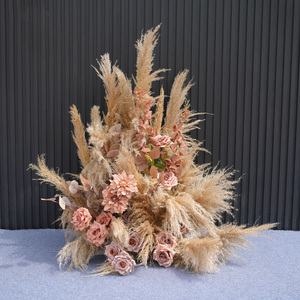 Set de Flores Artificiales de Caramelo y Hierba de Pampas para Boda, Guirnalda Floral y Hilera de Flores para Suelo, Fondo Boho, Flores de <span class=keywords><strong>Seda</strong></span> para Decoración del Hogar y Fiestas - Product Image 6