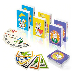 Jeu de cartes éducatif pour enfants, cartes flash colorées pour l'apprentissage des mots visuels, papier durable, vernis brillant, 54 pages - Product Image 1
