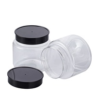 Bouteille ronde en PET de qualité alimentaire 390 ml 13 oz, conteneur en plastique pour mayonnaise, confiture, beurre de cacahuète, pots d'emballage