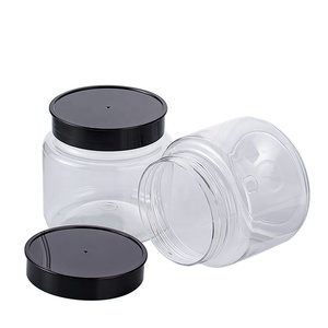 Contenedor de botella redonda de PET de grado alimenticio 390ml 13oz tarros de embalaje de mantequilla de maní de mermelada de mayonesa de plástico - Product Image 2