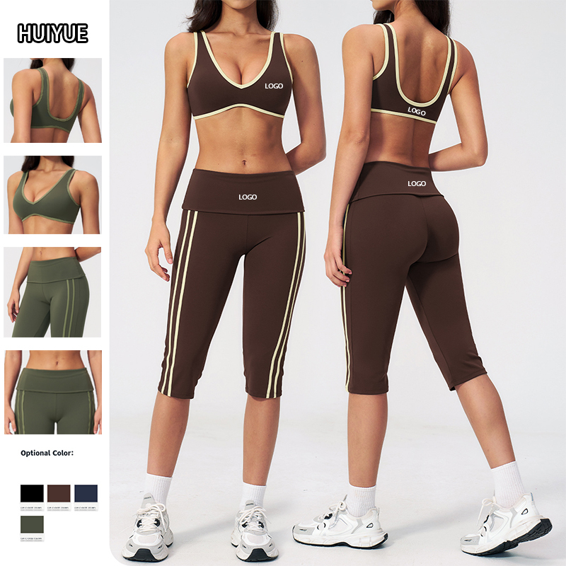 Women's New Style Yoga Wear Fitness Set for Exercise Running and Gluteal Strengthening Women's Sports Outfit