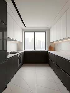 Armarios de cocina de chapa de alta calidad, armarios de construcción espaciosos y simplificados, diseño doméstico para la cocina - Product Image 3