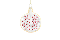Bestverkochte handgemaakte gekleurde glazen artistieke kerstboomversieringen, fruitvormig, antiek, imitatie, retro, feestelijke gietwerk