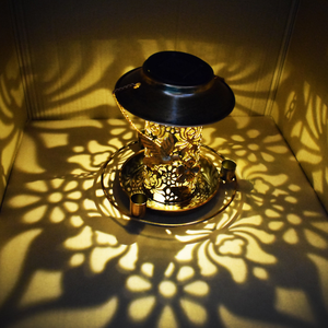 Wholesale <strong>Hummingbird</strong> Metal Hanging Bird <strong>Feeder</strong> Iron Art Solar Bird <strong>Feeder</strong> Outdoor Creative Hanging Solar Lantern - Product Image 3