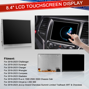 Podofo Cho Jeep Grand Cherokee/Challenger/Wrangler/La Bàn 2018-2023 8.4 Inch LCD Màn Hình Cảm Ứng Hiển Thị Uconnect Đài Phát Thanh <span class=keywords><strong>Navigation</strong></span> - Product Image 2